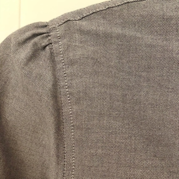 LUX Oxford Shirt with 3/4 sleeves and tie bottom - Picture 6 of 6